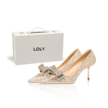 LOLY High Heels Box Women's Champagne Gold