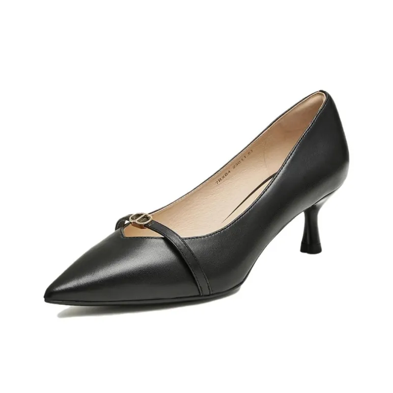 TATA High Heels Women's Solid Color-5