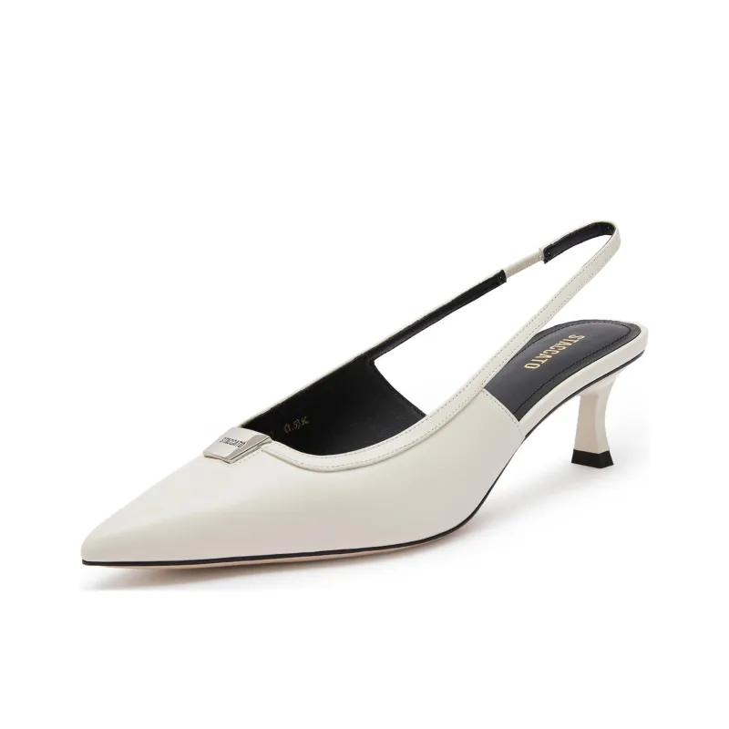 Staccato Monica Flared Heel Pointed Toe High Heels 6cm Women's-14