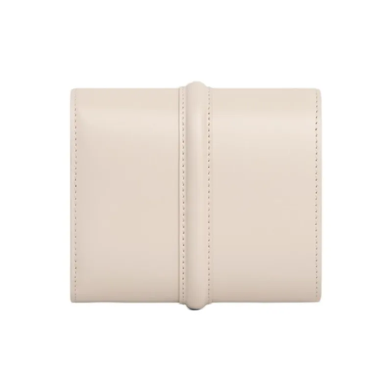 CELINE Calfskin Wallet Small Size Women's Light Beige-2