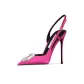 Peach Pink Buckles 10cm