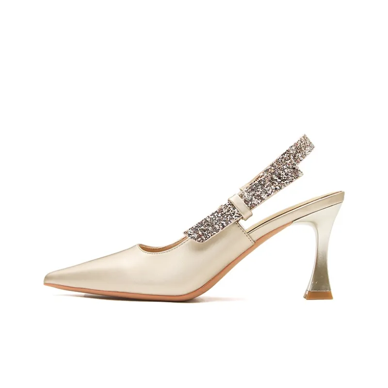 Ainer cat Flared Heel High Heels 7.5cm Women's-0