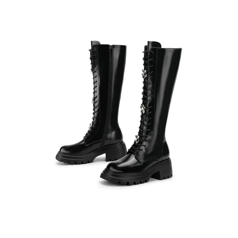 SATURDAY MODE Knee-high Boots 6cm Women's-3