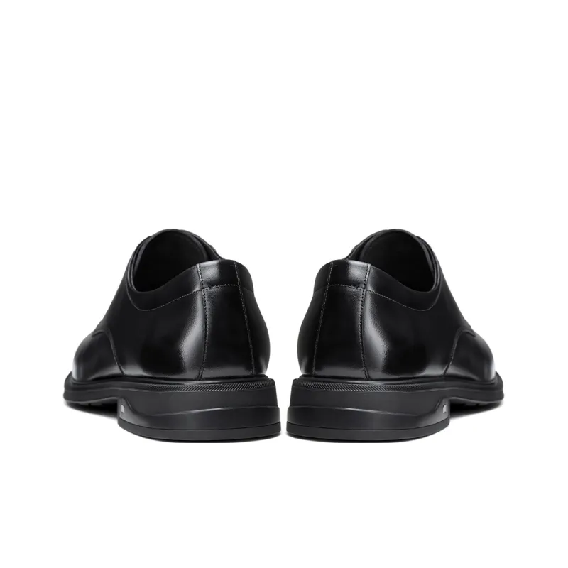CAMEL Dress Shoes Men Low Top Black/Brown-4