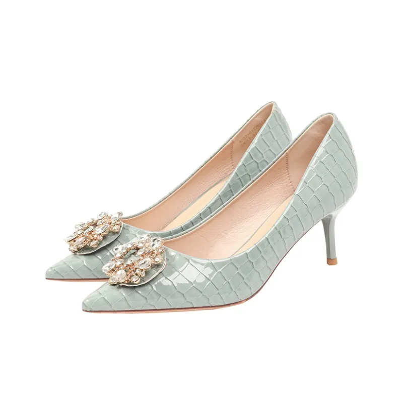 Dunnu Slim Heel High Heels 6.5cm Women's-10