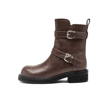 AGSDON Ankle Boots Women's Brown/Black