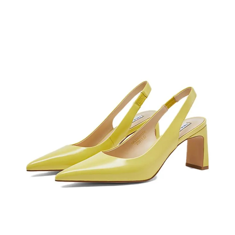 NINE WEST Chunky Heel High Heels 7cm Women's-5