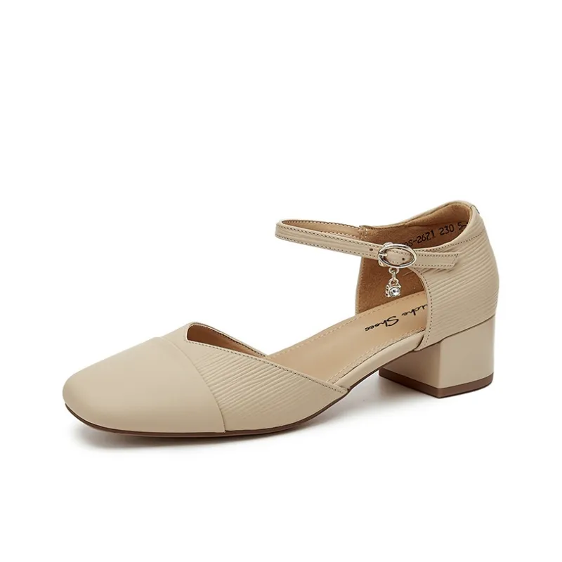 QUICHESHOES Chunky Heel High Heels 5.5cm Women's-12