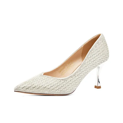 SANTA BARBARA POLO & RACQUET CLUB Slim Heel High Heels 7.5cm Women's Silver