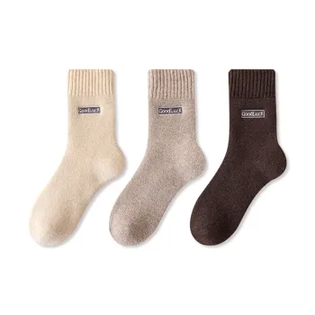 JIAZINI Mid Calf Socks Men's 3 Pack