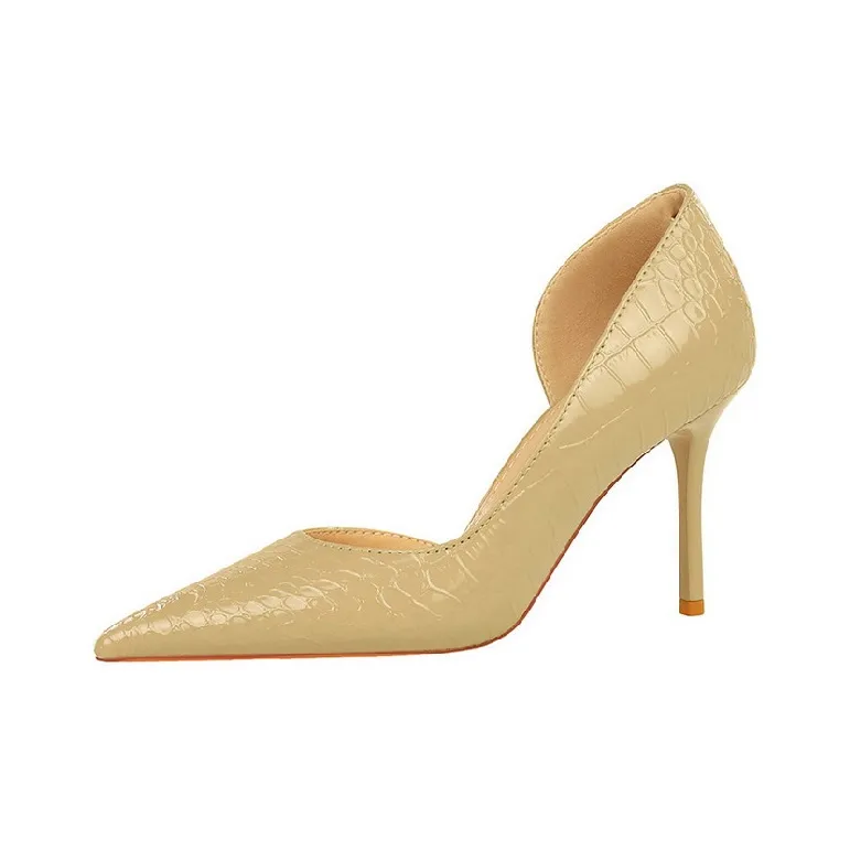 BIGTREE Slim Heel High Heels 8cm Women's-6