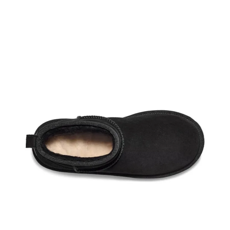UGG Warm Short Snow Boots Unisex Black-3
