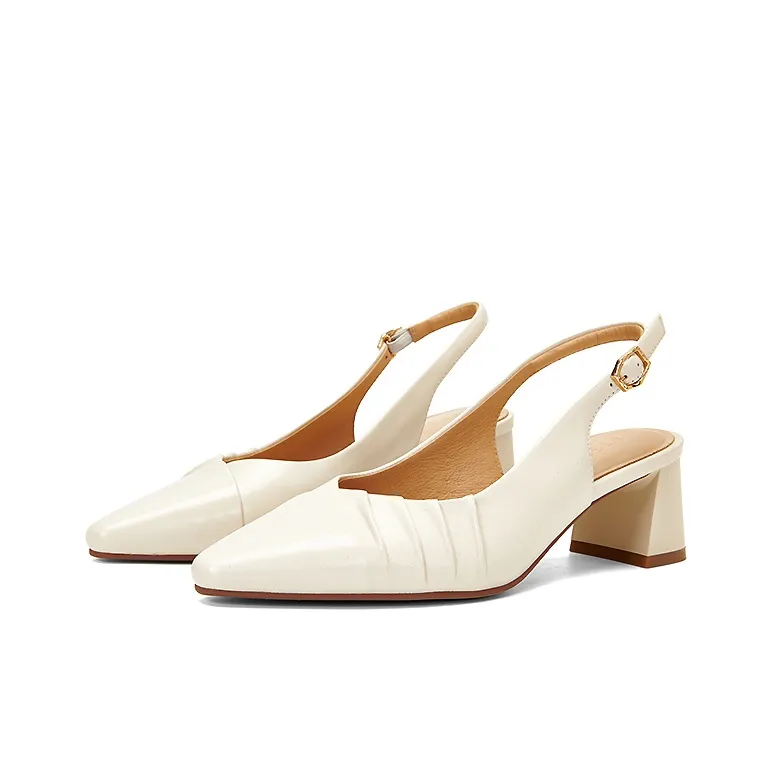 PT'SON Chunky Heel High Heels 5.2cm Women's-2