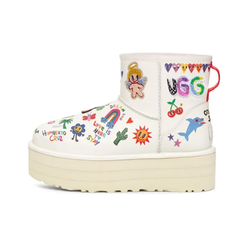 UGG Classic Mini Platform Boot Pop Sketch Women's-0