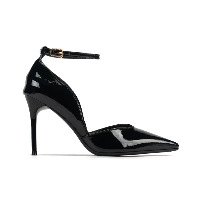 Xingdiman Slim Heel High Heels 10CM Women's Black-1