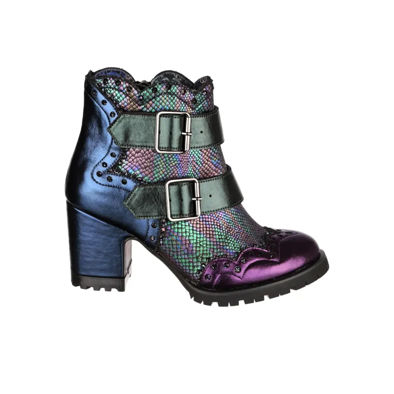 IRREGULAR CHOICE Buckle Babe Ankle Boots 7.6cm Women's Multicolor-1