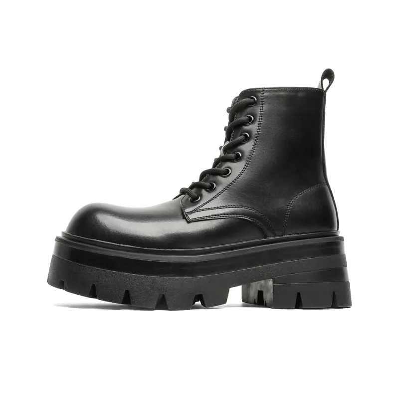 Dounkol Smart And Cool Ankle Length Martin Boot 6cm Unisex Black-0