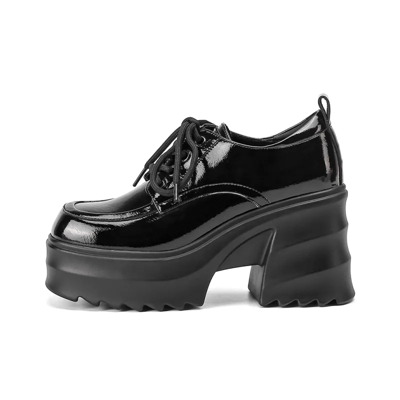 VEDULLAR Chunky Heel High Heels 9.5cm Women's-5