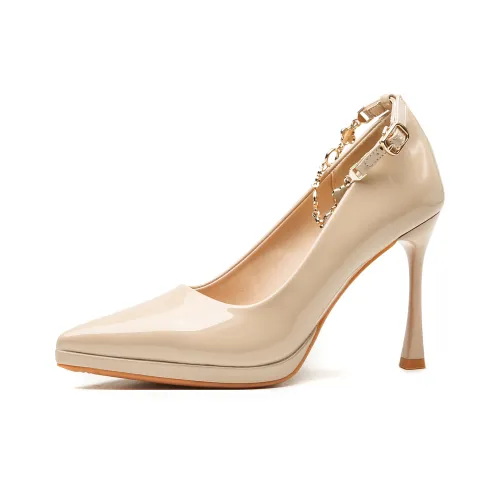 KATHRYN WILSON Slim Heel High Heels Women's Nude