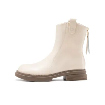 AOKANG Ankle Boots Women's Ecru