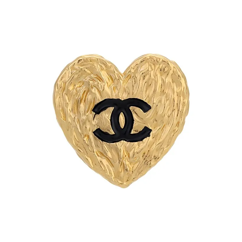 CHANEL Metal Stud Earrings Women's-1