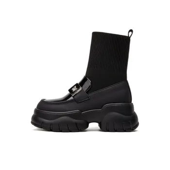 ST&SAT Ankle Boots Women's Black/Ecru