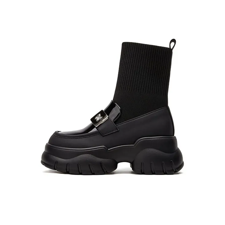 ST&SAT Ankle Boots Women's Black/Ecru-0