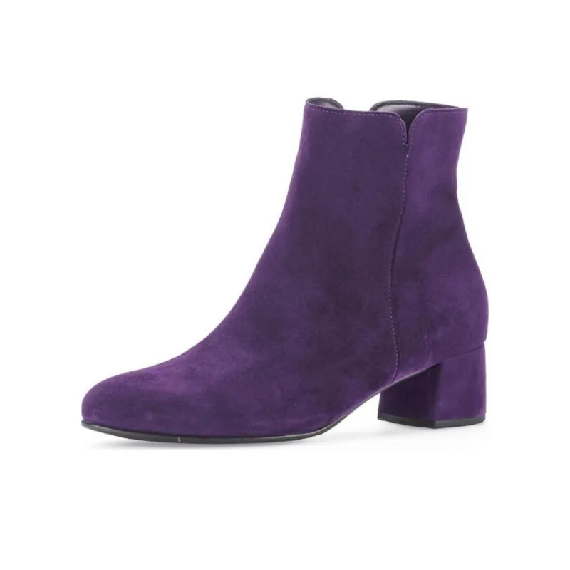 Gabor Fashion Ankle Boots 5cm Women's Purple-2