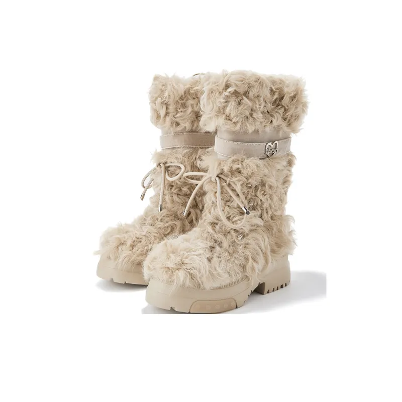 BLOCCO5 Knee high Boots Women's Beige-2