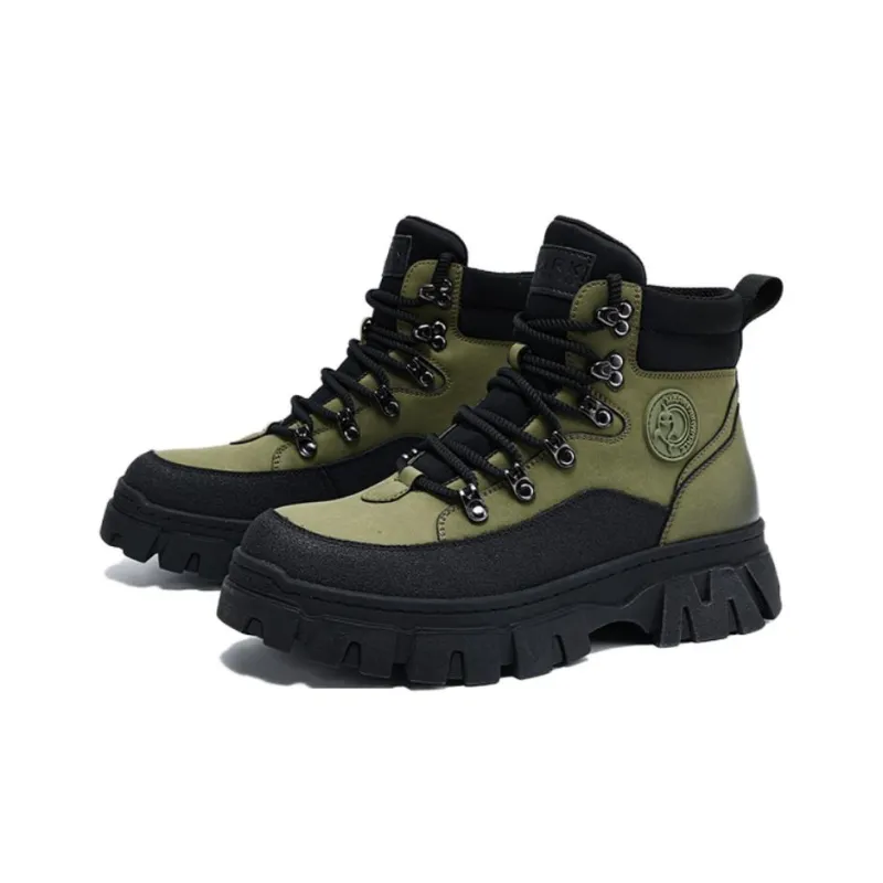 FAIRWHALE Martin Boots Unisex Black-12