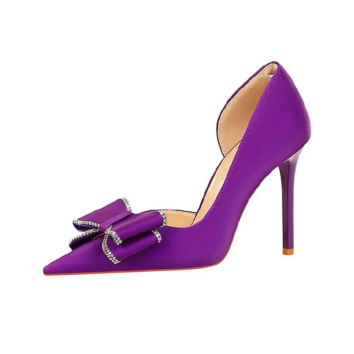 BIGTREE Slim Heel High Heels Women's-1