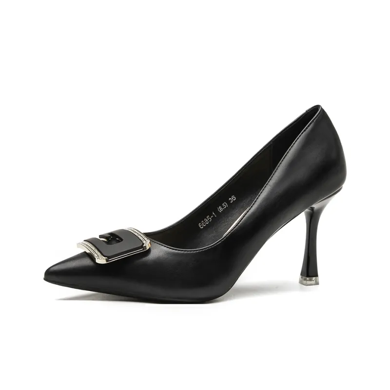 WEISHIBANGWEI Slim Heel High Heels Women's-14