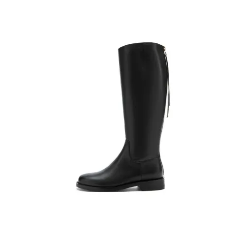 NINE WEST Knee-high via Boots 3cm Women's Black