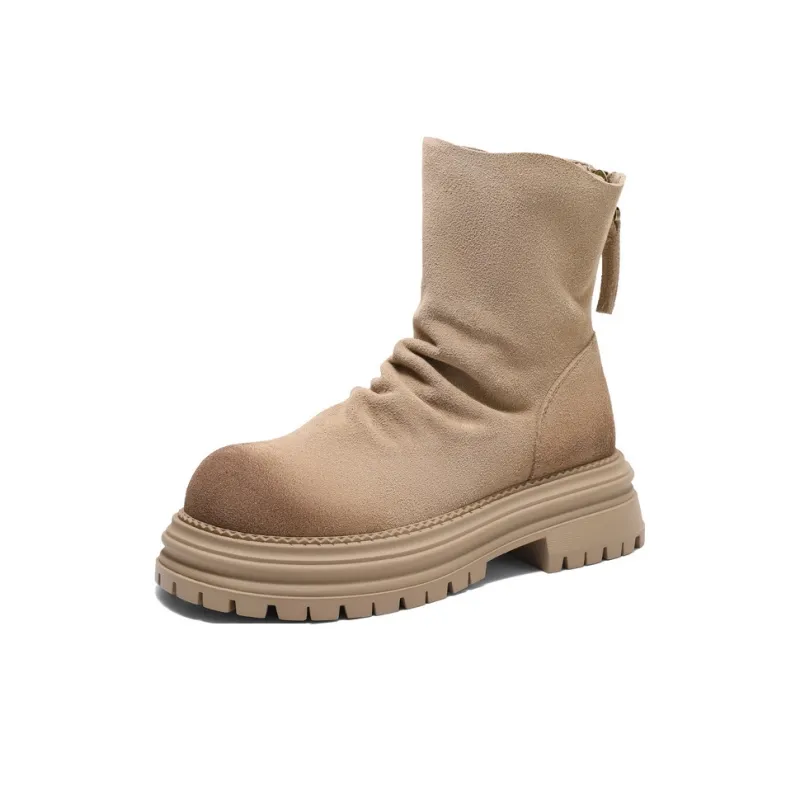 BELLE Ankle Boots Women's Brown/Apricot-1