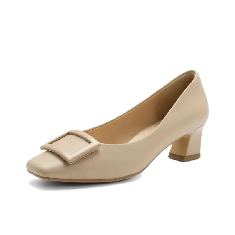 BELLE Spool Heel High Heels 4cm Women's-13