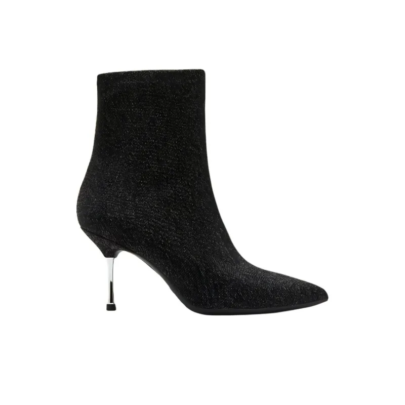 Staccato Ankle Boots 8cm Women's Denim Black-1
