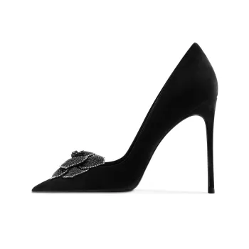 Ganxiaojie Slim Heel High Heels Women's Black