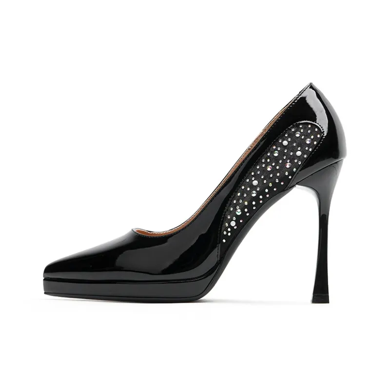 Zubumei Slim Heel High Heels 10cm Women's-0