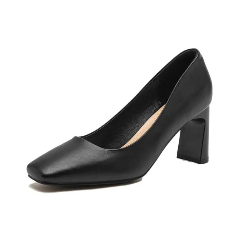 AGSDON Chunky Heel High Heels 7.5cm Women's-1
