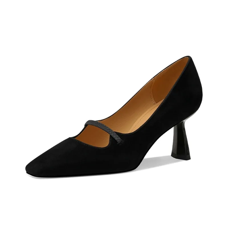 JESSICA SOPHIA Spool Heel High Heels 7cm Women's-4