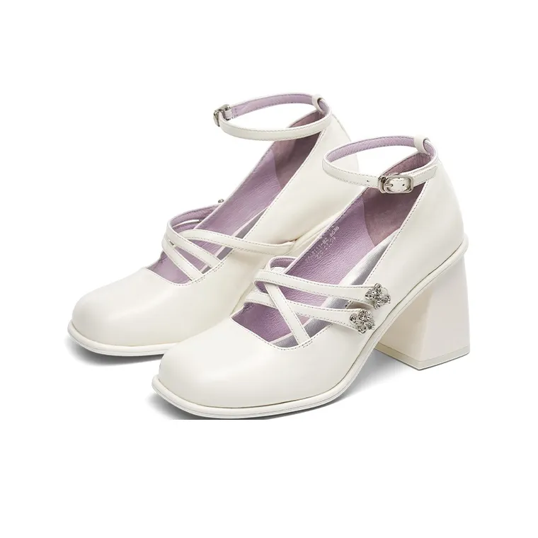 Kiss Kitty High Heels Women's White-1
