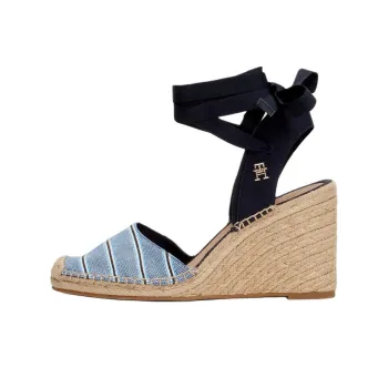 Tommy Hilfiger Wedge Heel High Heels 9cm Women's Black Blue