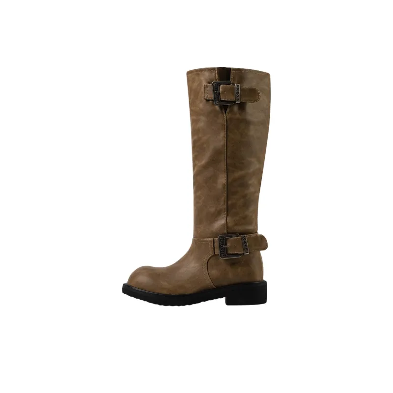 Wonderful Couple Knee-high Boots 4cm Women's-11