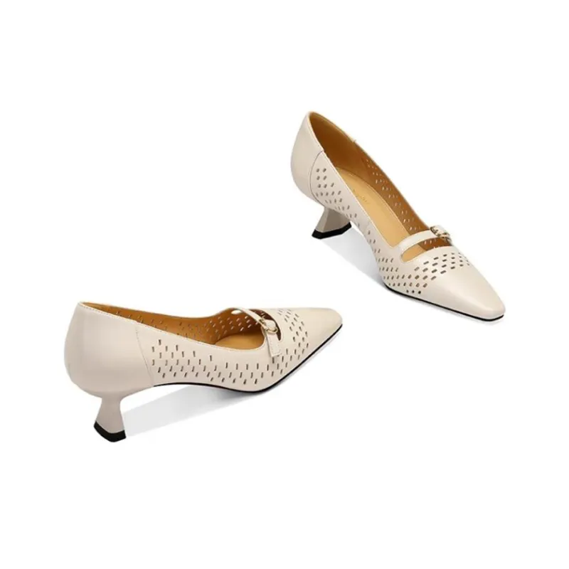 JESSICA SOPHIA Chunky Heel High Heels 4.5cm Women's-3