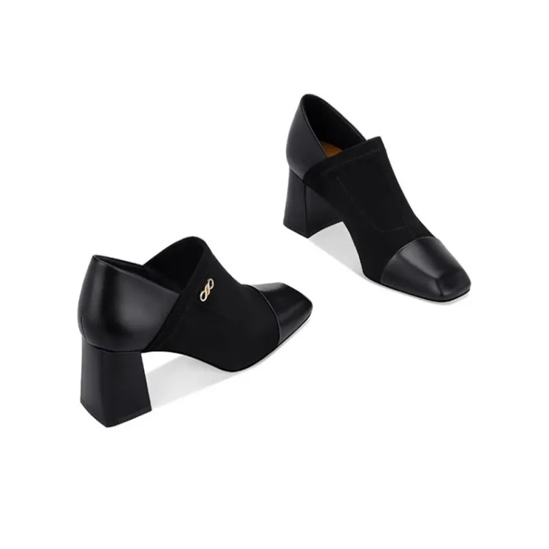 JESSICA SOPHIA Chunky Heel High Heels 6.5cm Women's-6