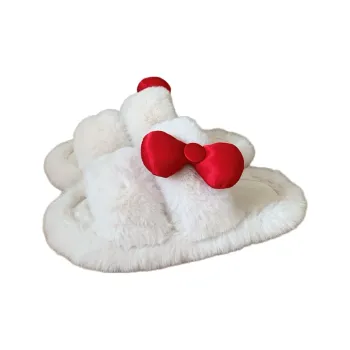 SHIGUDE Cotton Slippers Women's White