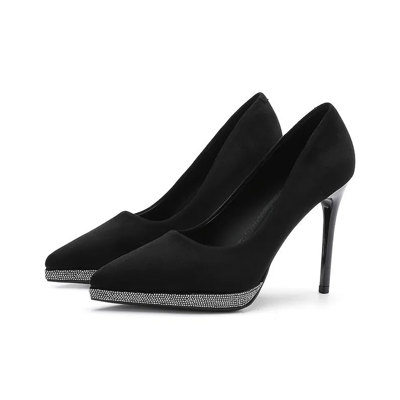 Zubumei Slim Heel High Heels 10CM Women's-1