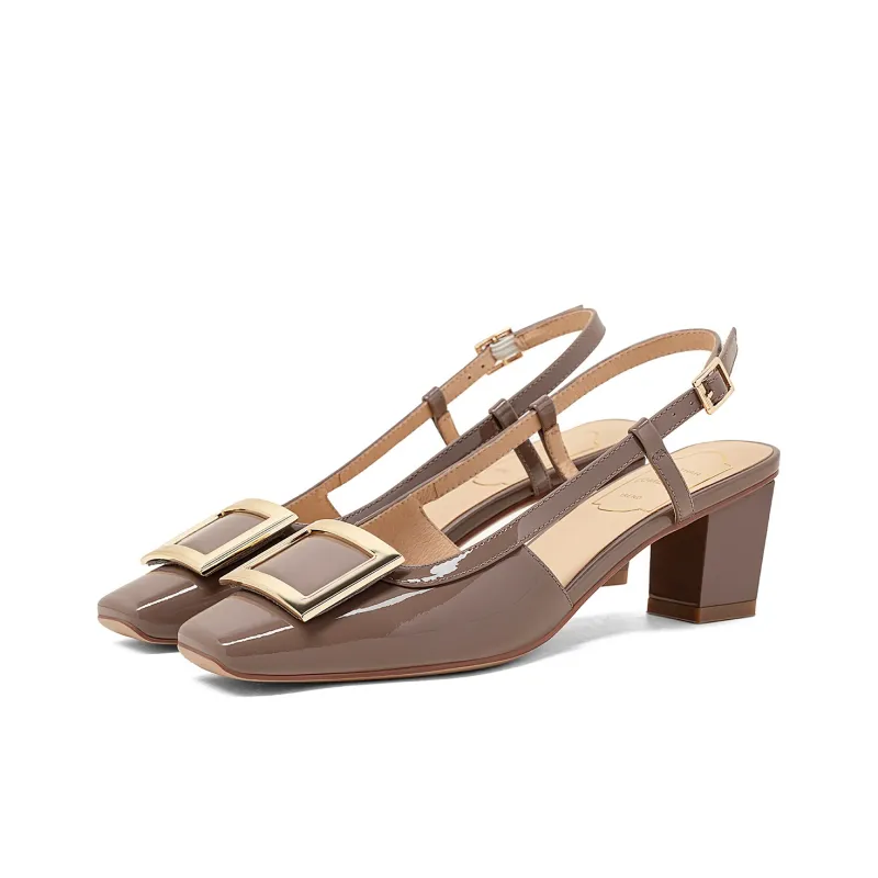 COMELY Chunky Heel High Heels 5cm Women's-1