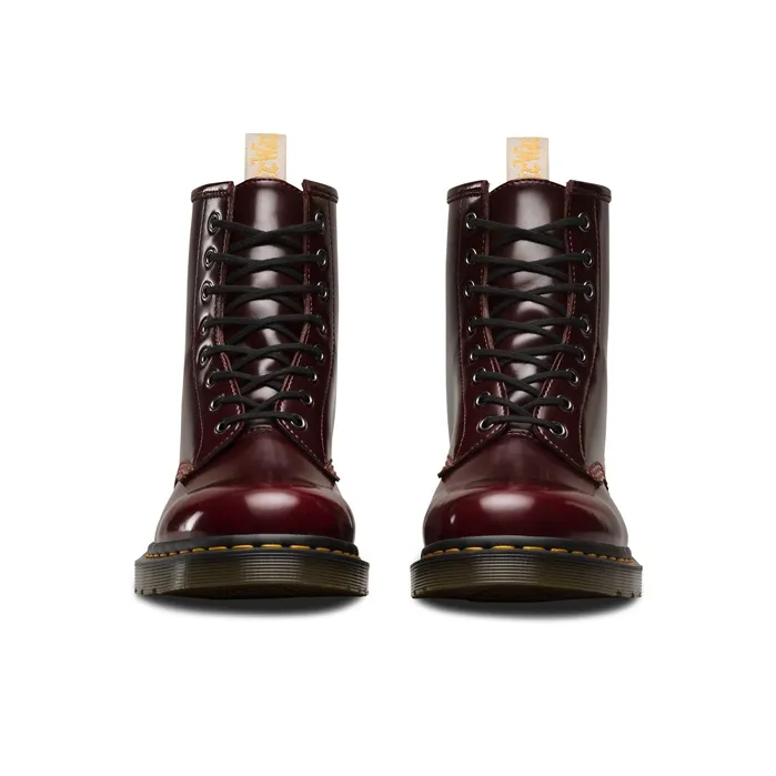 Dr. Martens Vegan 1460 'Cambridge Brush Cherry Red' Women's-4