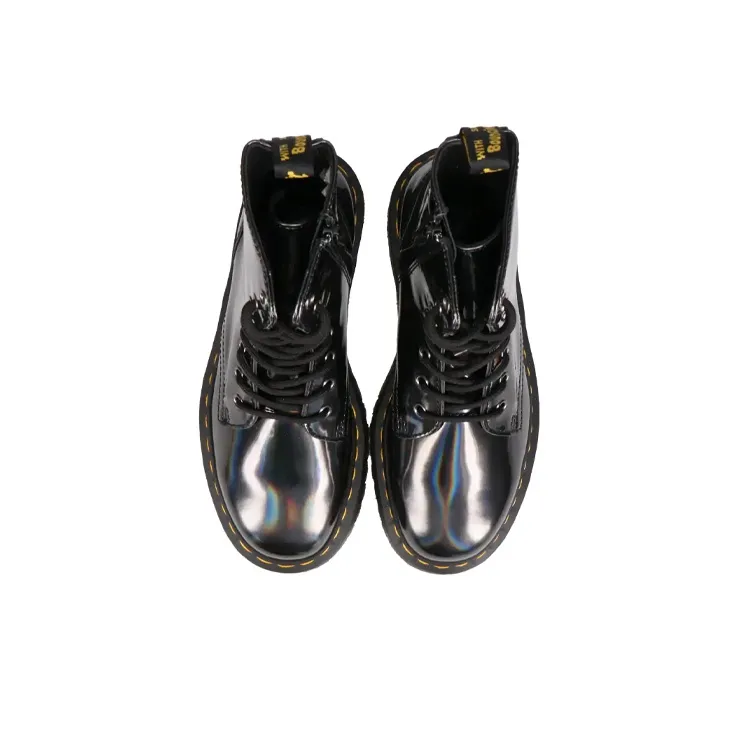 Dr.Martens Jadon Hologram Leather Martin Boots Black-3